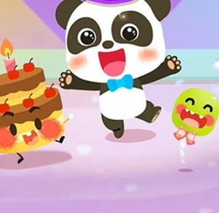 Пандочка на вечеринке еды