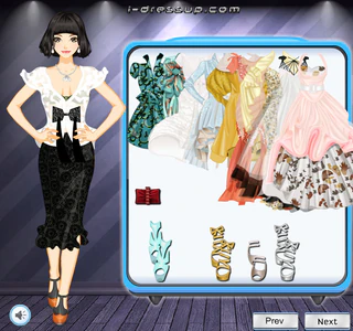 Одевалка платья в стиле кутюр