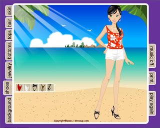 Одевалка : Летний Пляж