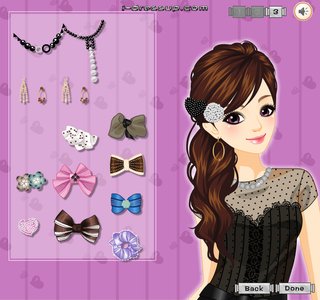 Одевалка конский хвост на бок