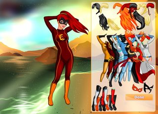 Одевалка супергерой