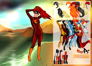 Одевалка супергерой