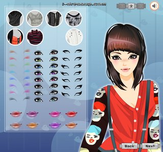 Одевалка : стиль с темными волосами