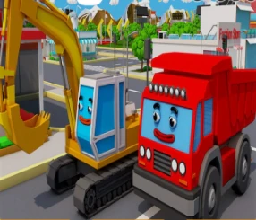 Грузовики и экскаваторы: пазл