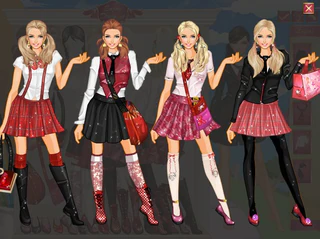 Одевалка школьницы