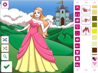 Одевалка аниме принцесса