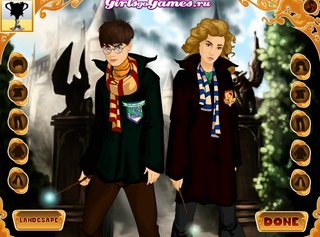 Одевалка Гарри Поттер и Гермиона