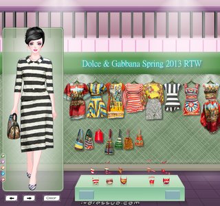 Одевалка : Дольче Габбана Весна 2013