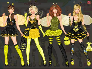 Одевалка костюм пчелы на Хеллоуин