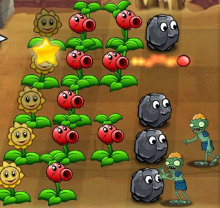 Зомби против подсолнухов