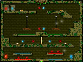 Fireboy and Water Girl in The Forest Temple