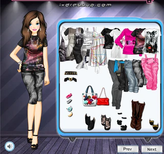 Одевалка городской стиль