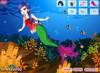 Одевалка юная русалочка