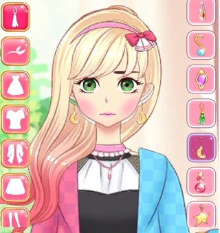 Одевалка девушка из аниме