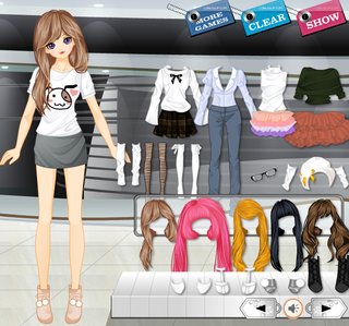 Одевалка девушка из аниме