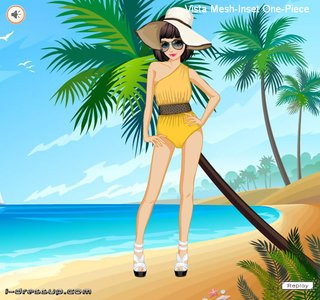 Одевалка летний пляж