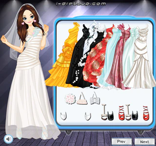 Одевалка свадебные платья