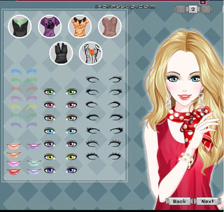 Одевалка шарфы в горошек