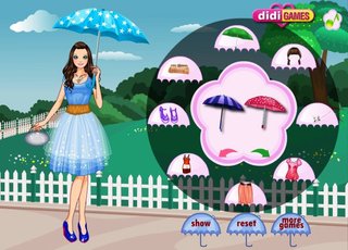 Одевалка : Романтическое свидание под дождем