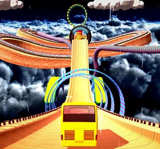 Трюки на автобусе